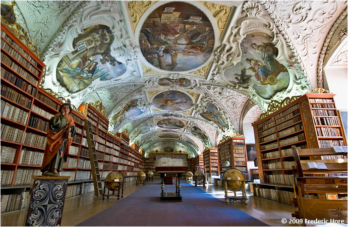 The Baroque theological library at Strahov Monastery, Prague